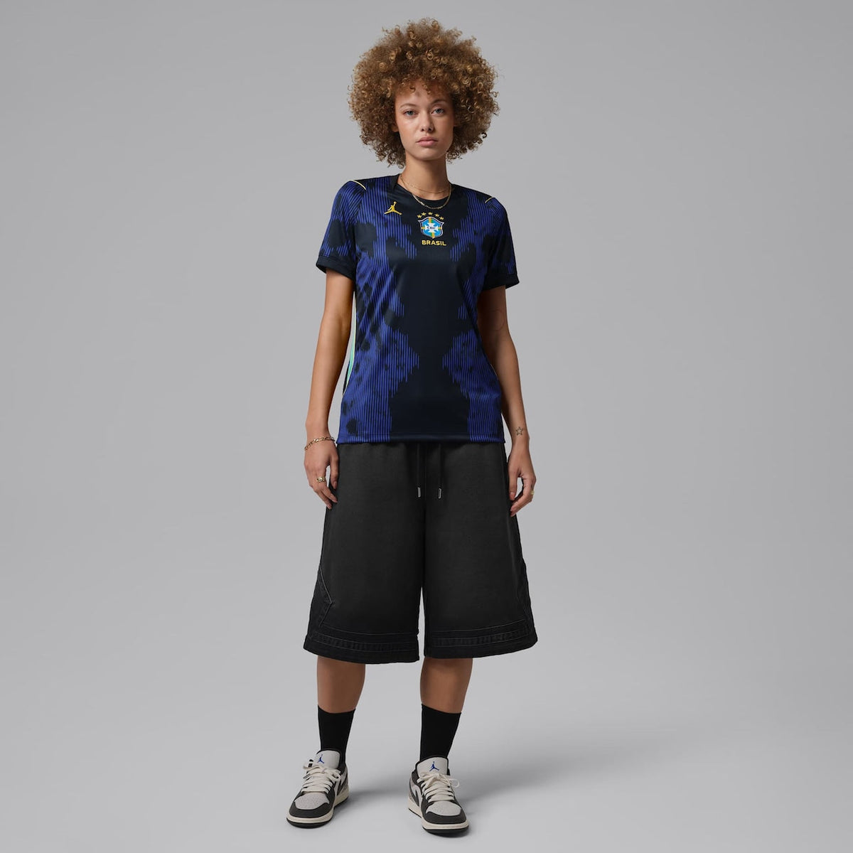 Camisa Brasil Jordan II 2026/27 Torcedora Pro Feminina