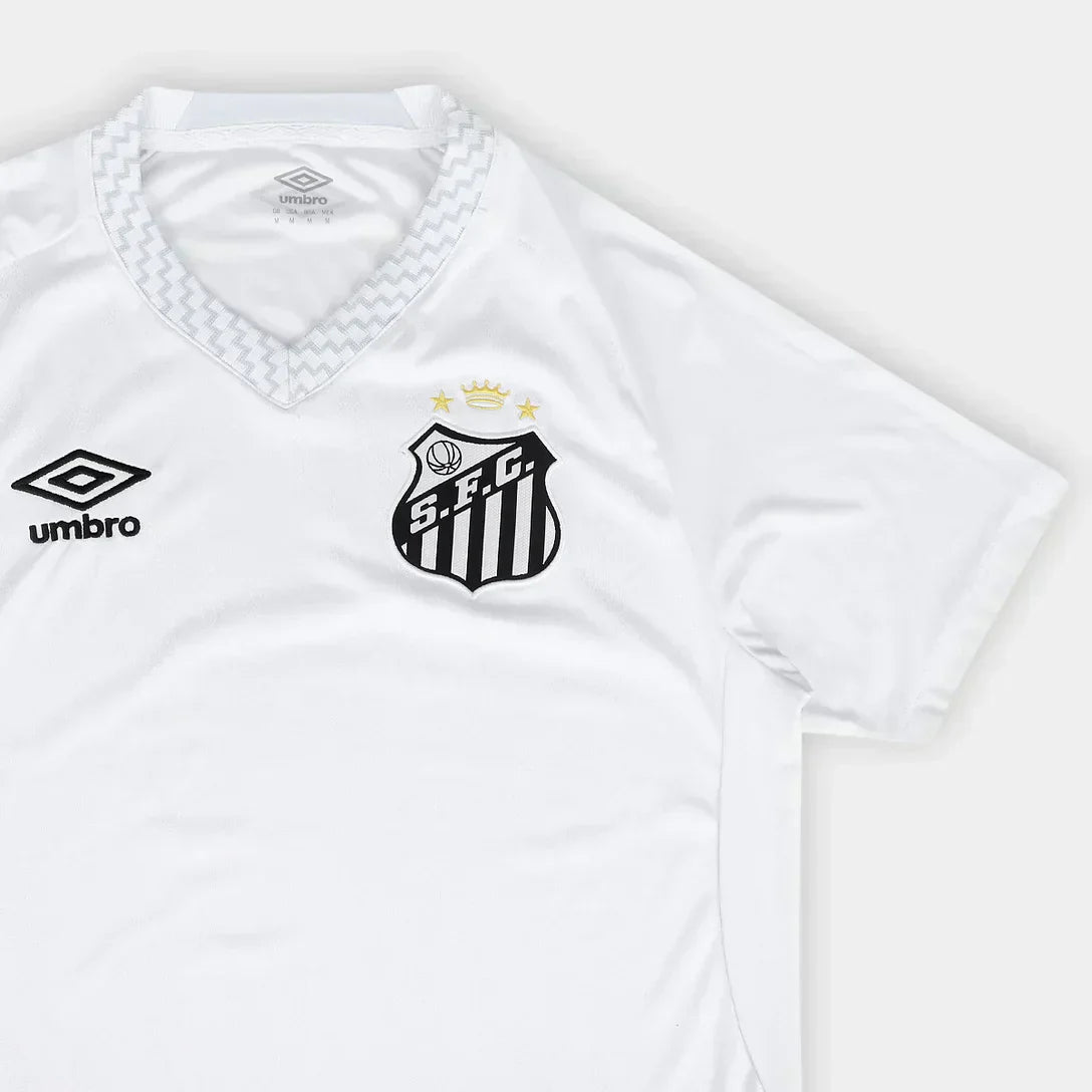 Camisa Santos I 25/26 s/n Torcedor Umbro Masculina - Branco+Cinza
