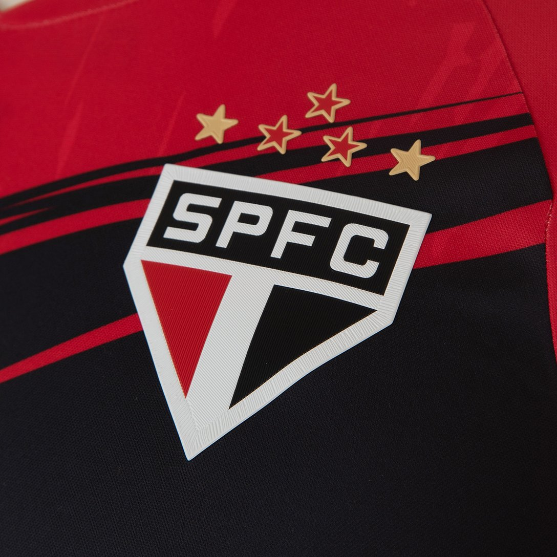 Camisa São Paulo 25/26 s/n° Goleiro New Balance Masculina - Vermelho+Preto