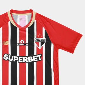 Camisa São Paulo II 25/26 Torcedor New Balance Masculina - Vermelho+Branco