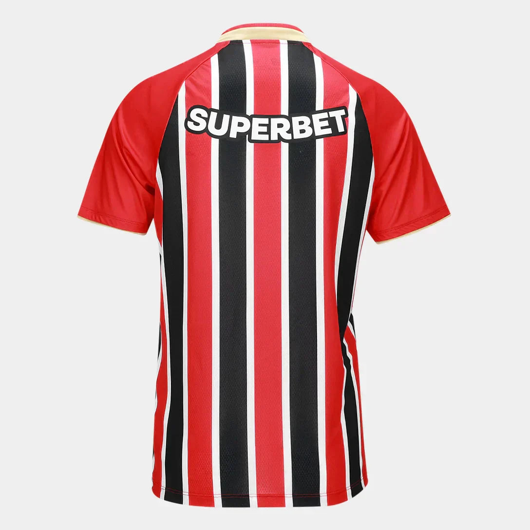 Camisa São Paulo II 25/26 Torcedor New Balance Feminina - Vermelho+Branco