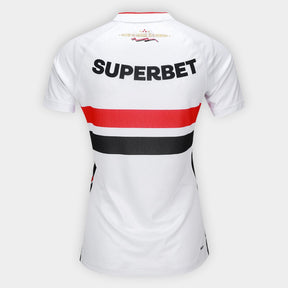 Camisa São Paulo I 26/27 Torcedor New Balance Feminina - Branco+Vermelho