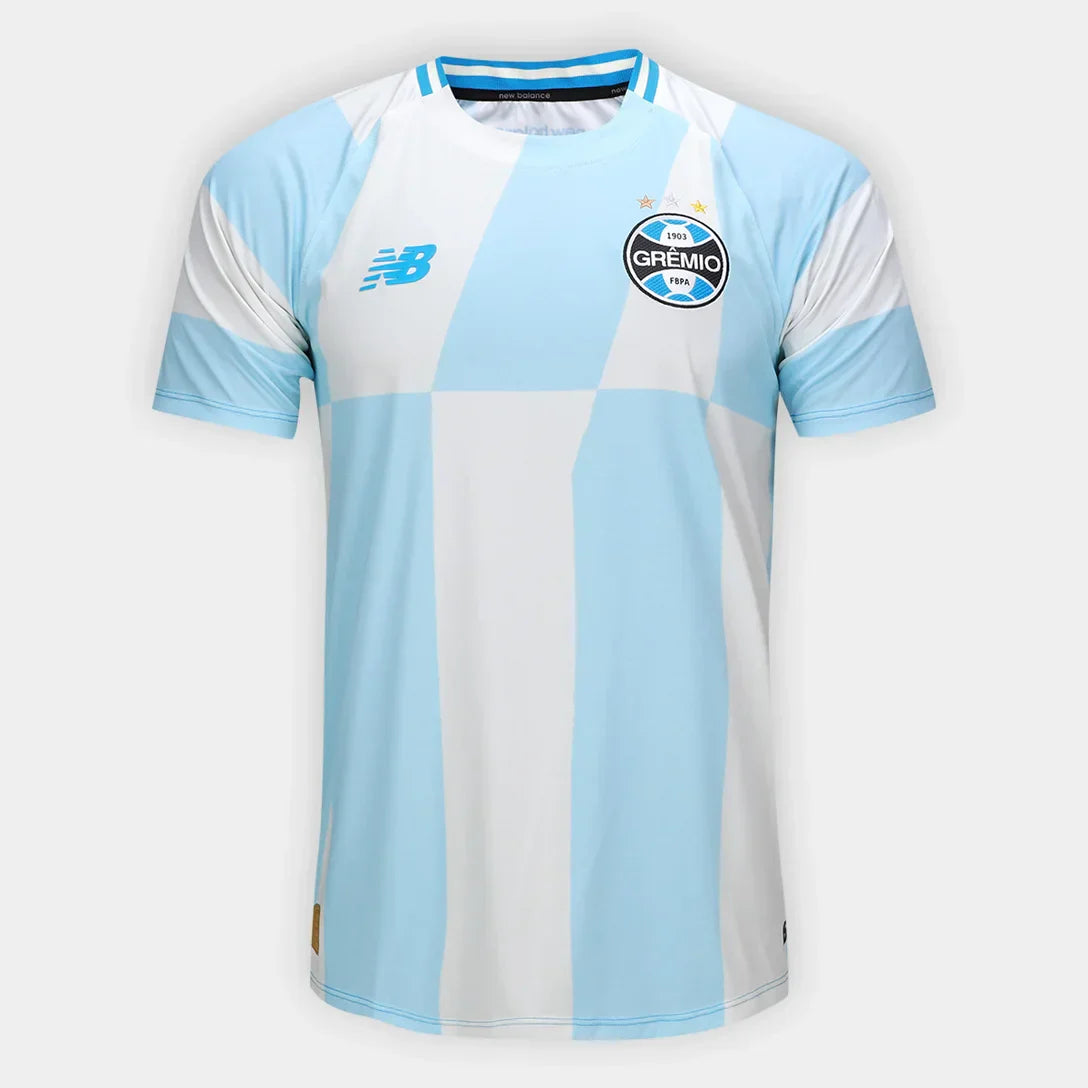 Camisa Grêmio II 26/27 s/n Torcedor New Balance Masculina - Off White+Azul