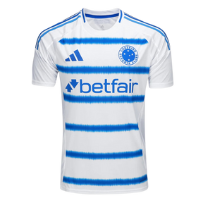 Camisa Cruzeiro II 25/26 Torcedor Masculina - Branca + Azul