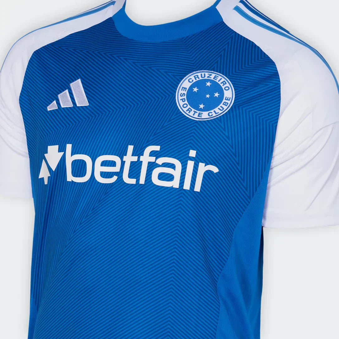 Camisa Cruzeiro I 25/26 Torcedor Adidas Masculina - Azul
