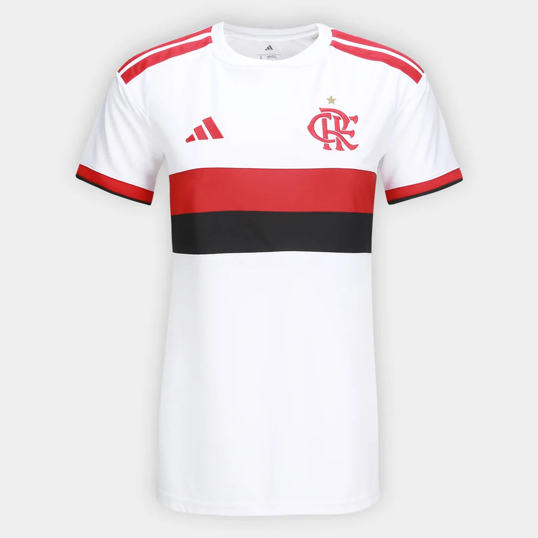 Camisa Flamengo I 26/27 s/n Torcedor Adidas Feminina - Branco