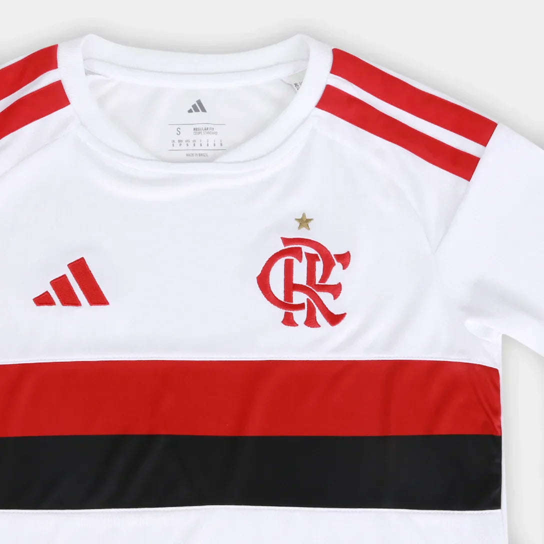 Camisa Flamengo I 26/27 s/n Torcedor Adidas Feminina - Branco