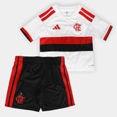 Kit Infantil Flamengo I 26/27 s/n Torcedor Adidas - Branco