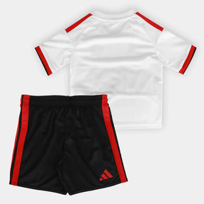 Kit Infantil Flamengo I 26/27 s/n Torcedor Adidas - Branco