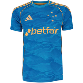 Camisa Cruzeiro III 25/26 Torcedor Adidas Masculina - Azul
