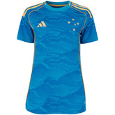 Camisa Cruzeiro III 25/26 s/n Torcedor Adidas Feminina - Azul