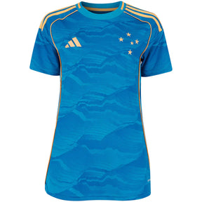 Camisa Cruzeiro III 25/26 s/n Torcedor Adidas Feminina - Azul
