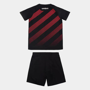 Kit Infantil Athletico Paranaense I 26/27 Umbro - Preto+Vermelho