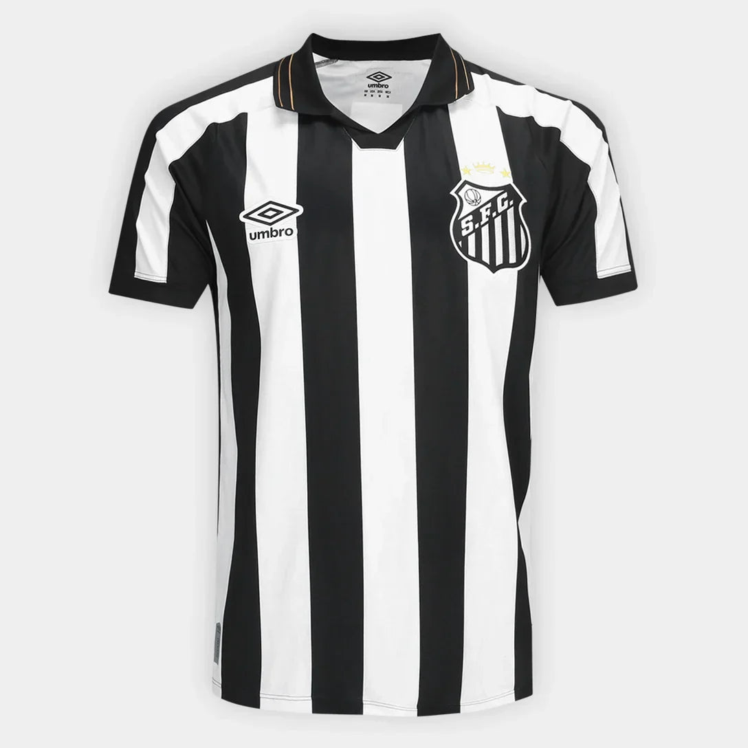 Camisa Santos II 26/27 s/n Torcedor Umbro Masculina - Branco+Preto
