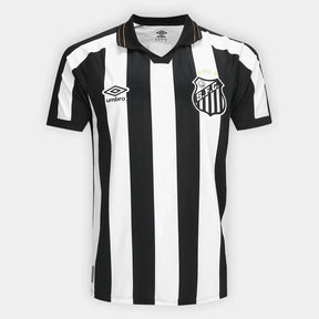 Camisa Santos II 26/27 s/n Torcedor Umbro Masculina - Branco+Preto