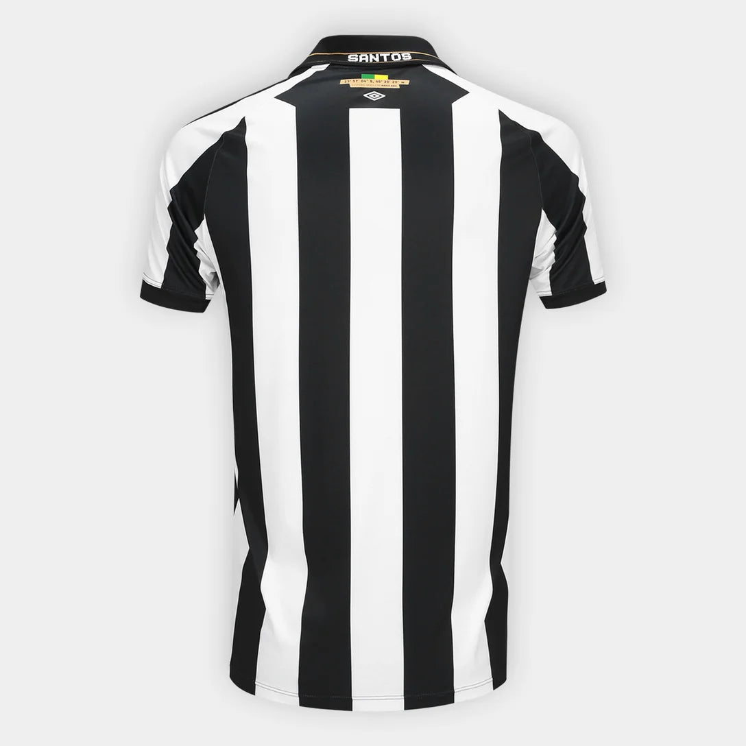 Camisa Santos II 26/27 s/n Torcedor Umbro Masculina - Branco+Preto