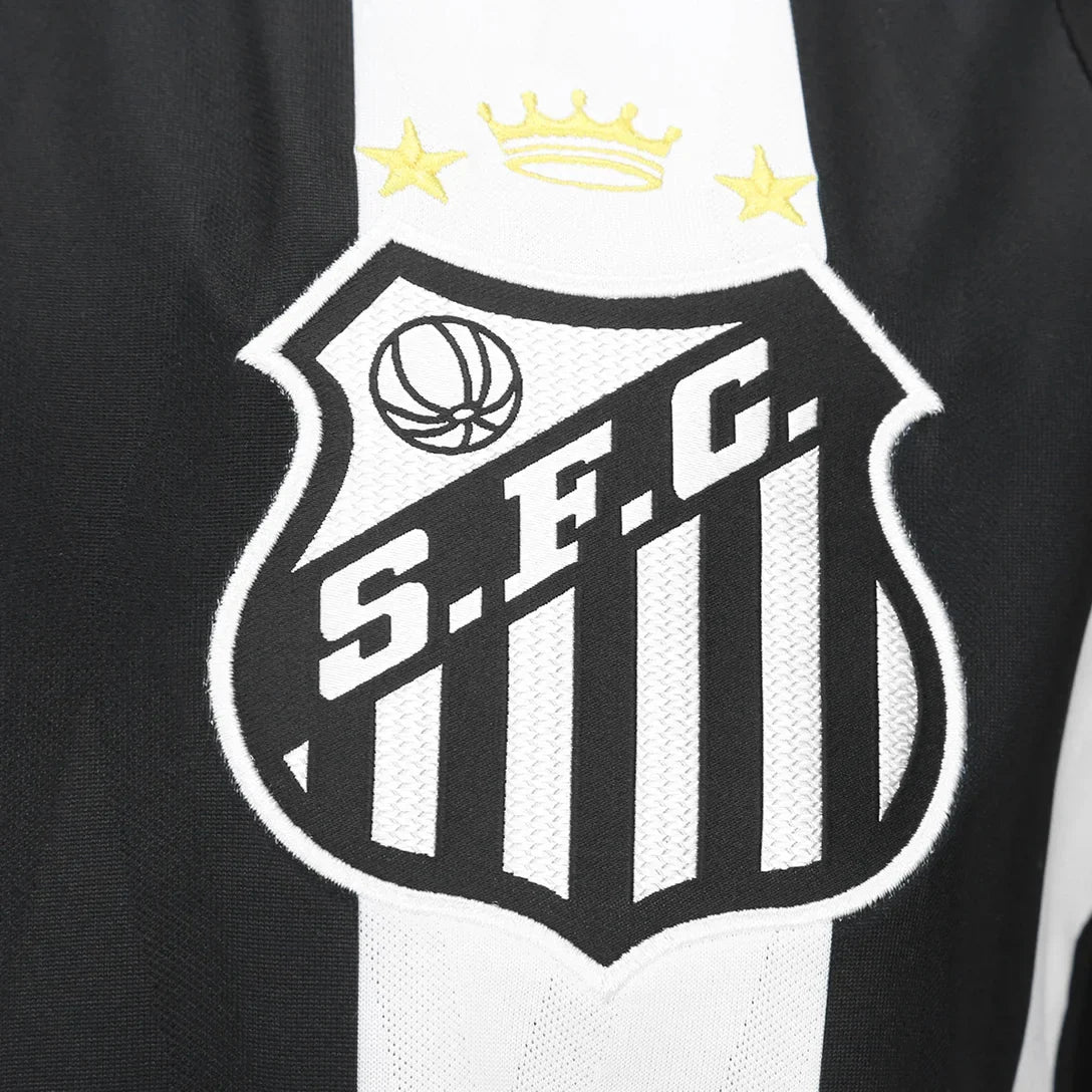 Camisa Santos II 26/27 s/n Torcedor Umbro Feminina - Preto+Branco