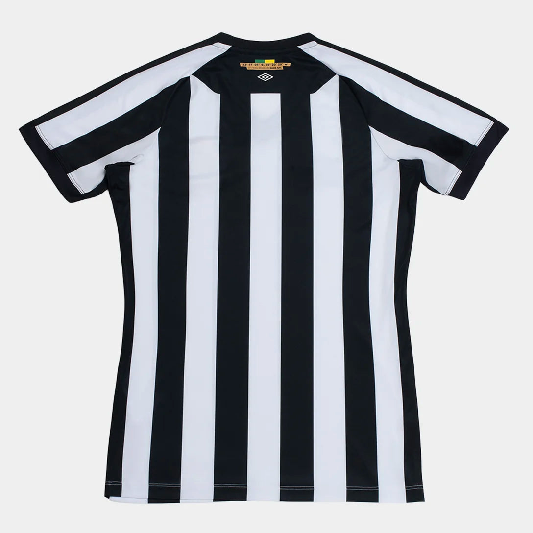 Camisa Santos II 26/27 s/n Torcedor Umbro Feminina - Preto+Branco