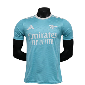 Camisa Arsenal 25/26 Pré-Jogo - Azul Celeste - Versão Jogador