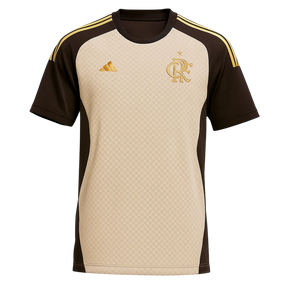 Camisa Flamengo 26/27 Treino Bege - Adidas Versão Torcedor