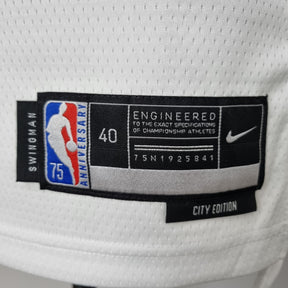 Camisa NBA NY Knicks #9 Barret - 75° Aniversário White